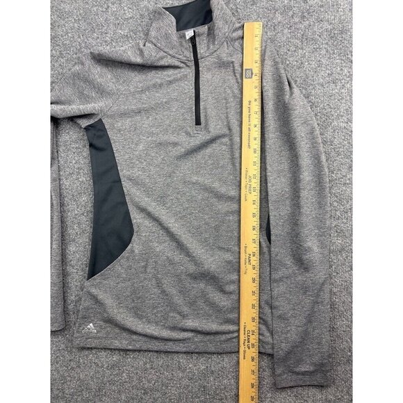Adidas Track Jacket Women's Medium Gray 1/4 Zip Pullover Athletic Soccer - Picture 4 of 6
